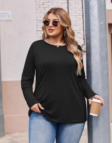 50% Off IN'VOLAND Plus Size Long Sleeve Tee – Use Code NF6YATUY - Image 4