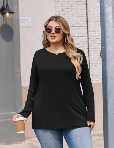 50% Off IN'VOLAND Plus Size Long Sleeve Tee – Use Code NF6YATUY - Image 5