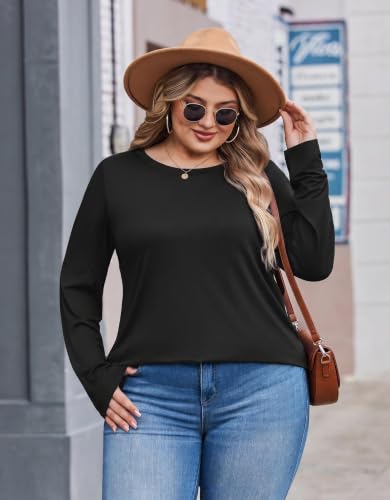 50% Off IN'VOLAND Plus Size Long Sleeve Tee – Use Code NF6YATUY - Image 6
