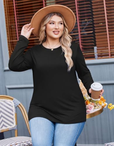 50% Off IN'VOLAND Plus Size Long Sleeve Tee – Use Code NF6YATUY - Image 7