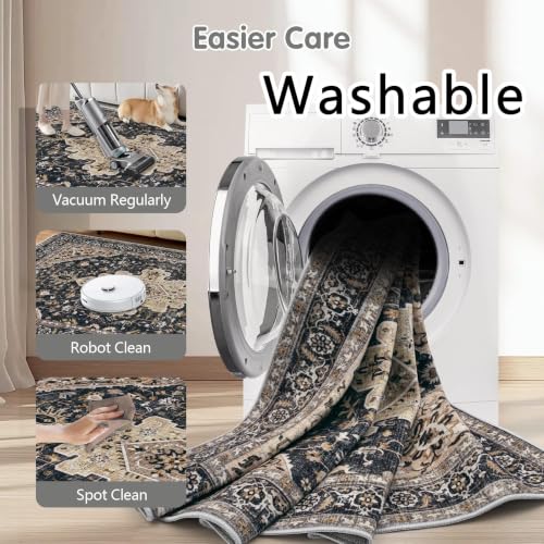 48% Off Vintage 5x7 Washable Rug with Code PDB6F8Z9 - Image 5