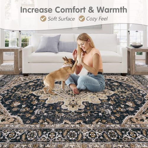48% Off Vintage 5x7 Washable Rug with Code PDB6F8Z9 - Image 7