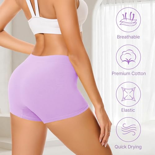 33% Off Migbean Women's Cotton Boy Shorts 4-Pack - Image 7