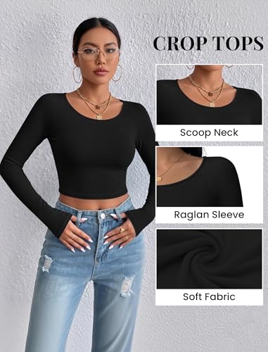 20% Off Ekouaer Women's Long Sleeve Crop Top – Code Inside - Image 7