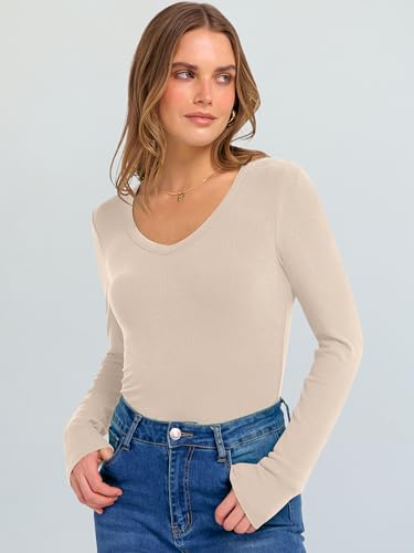 Save 47% on ANRABESS Long Sleeve V Neck Shirts - Image 4