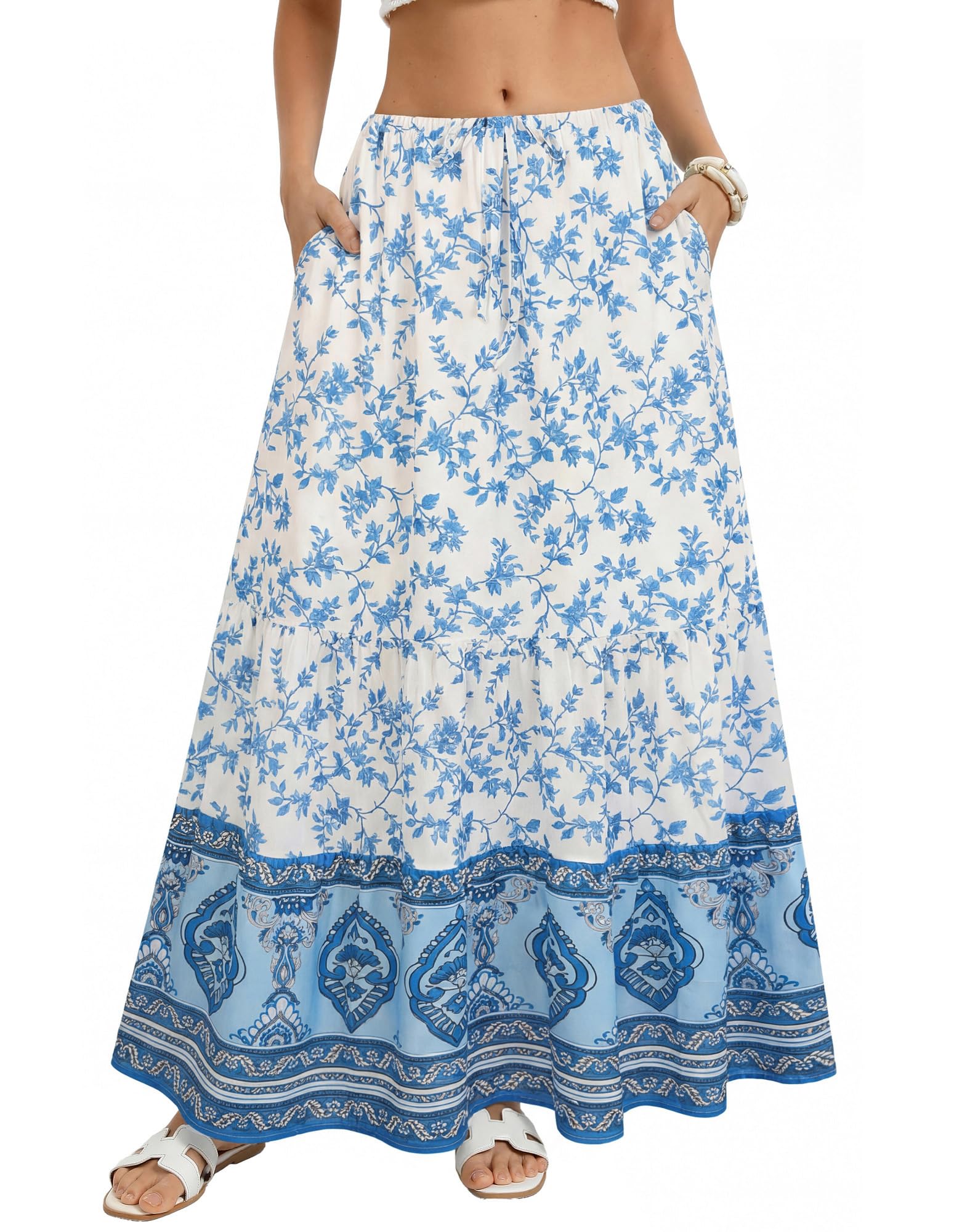 33% Off Kate Kasin Boho Maxi Skirt for Women - Only $19.98