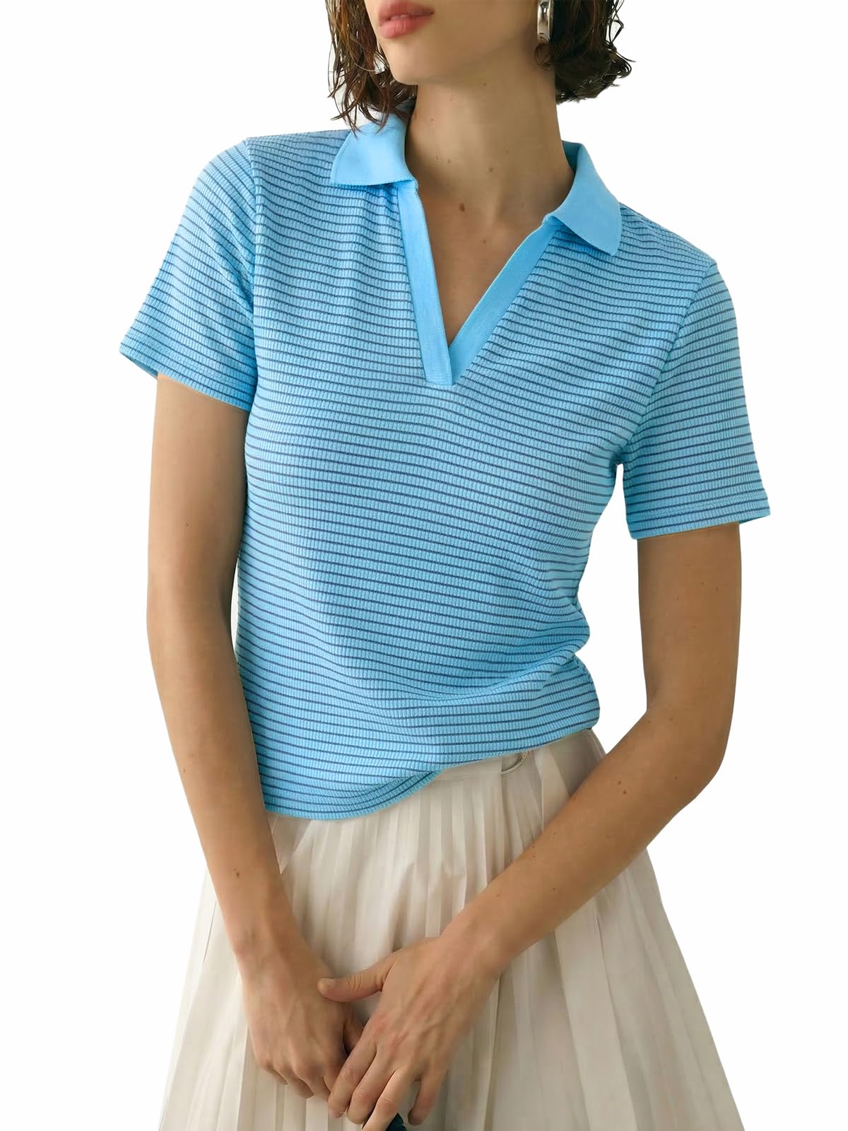Striped Polo Shirts for Women – 46% Off with Code