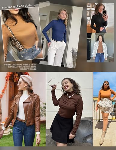 Ekouaer Women Turtleneck Shirt - Save with Code CMR8ZYDG - Image 7