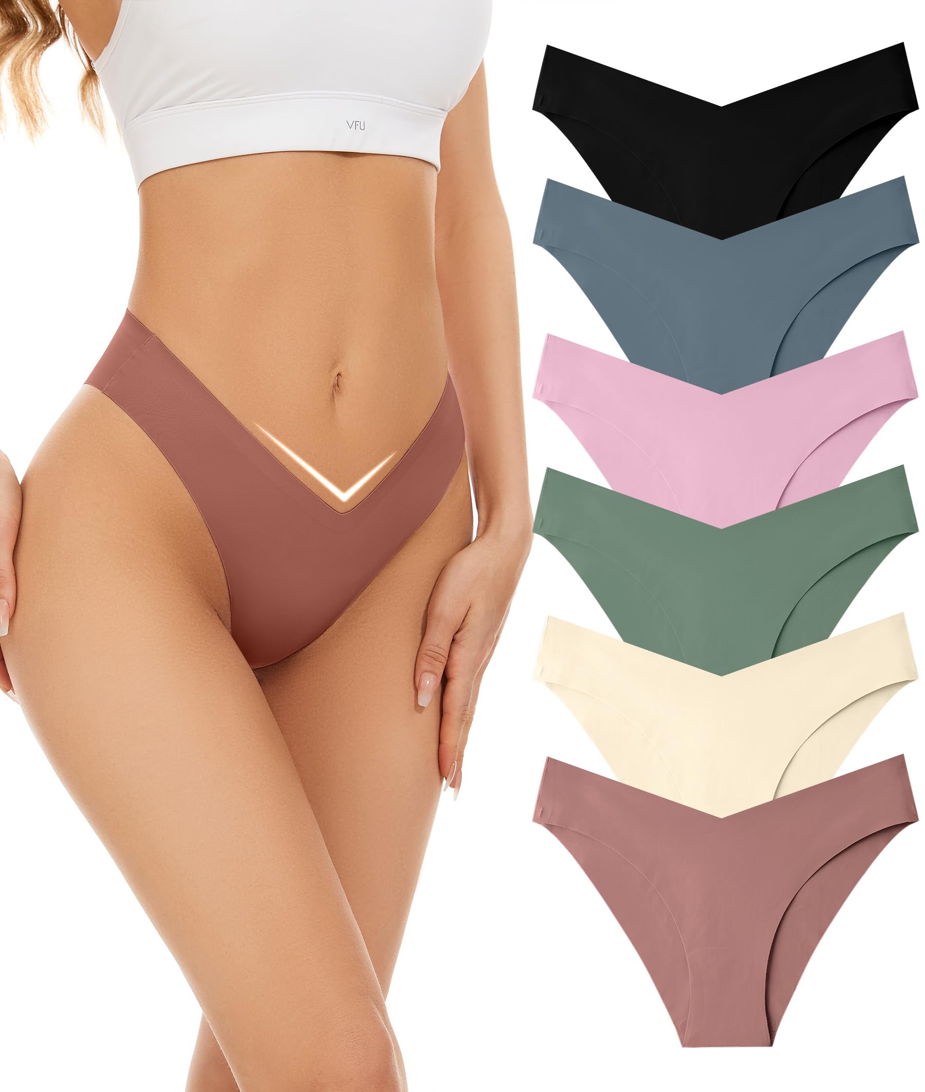 Save 33% on Riozz Seamless Bikini Cheeky Panties 6-Pack