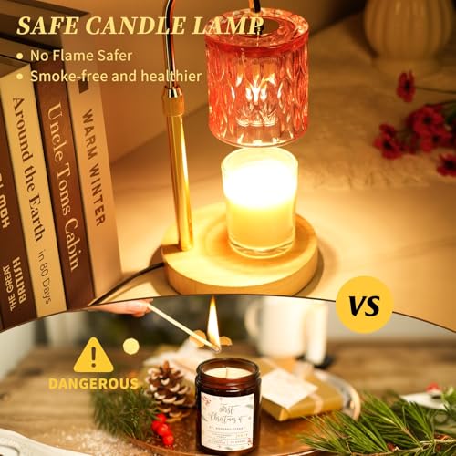 50% Off Pink Candle Warmer Lamp - Timer, Dimmable, Great Gift - Image 3