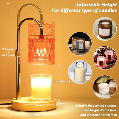 50% Off Pink Candle Warmer Lamp - Timer, Dimmable, Great Gift - Image 5