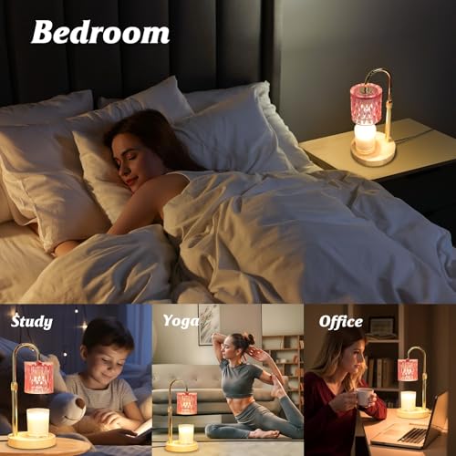 50% Off Pink Candle Warmer Lamp - Timer, Dimmable, Great Gift - Image 7