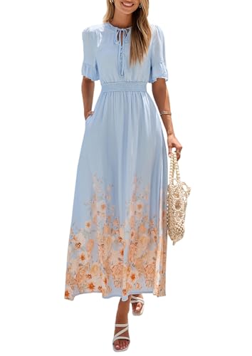 5% Off PRETTYGARDEN Boho Floral Maxi Dress for Women - Image 2