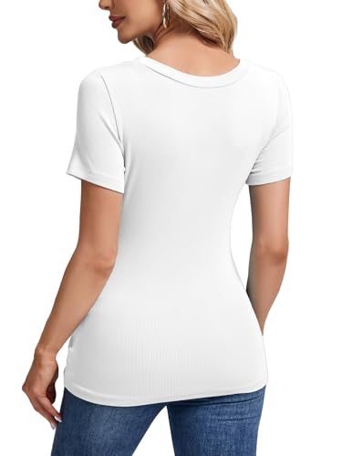 13% Off C.O.Z.Y Women's Ribbed Scoop Neck Tee, Use Code at Checkout - Image 5