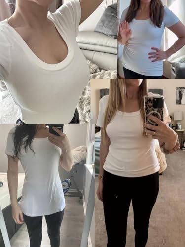 13% Off C.O.Z.Y Women's Ribbed Scoop Neck Tee, Use Code at Checkout - Image 6