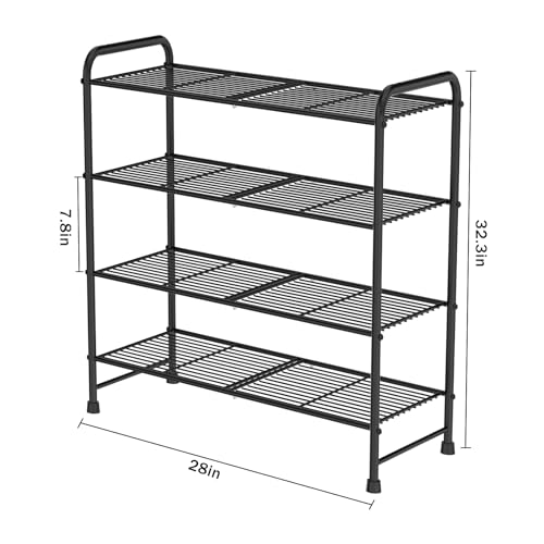 50% Off Glynym 4-Tier Metal Shoe Rack – $16.49 - Image 4