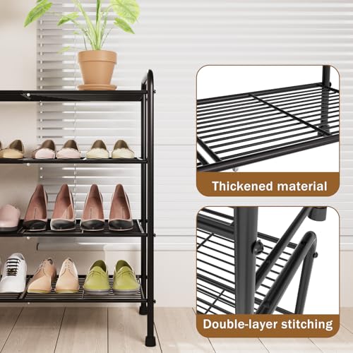 50% Off Glynym 4-Tier Metal Shoe Rack – $16.49 - Image 5