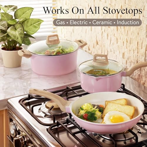 43% Off CAROTE 14-Piece Ceramic Cookware Set - Image 7