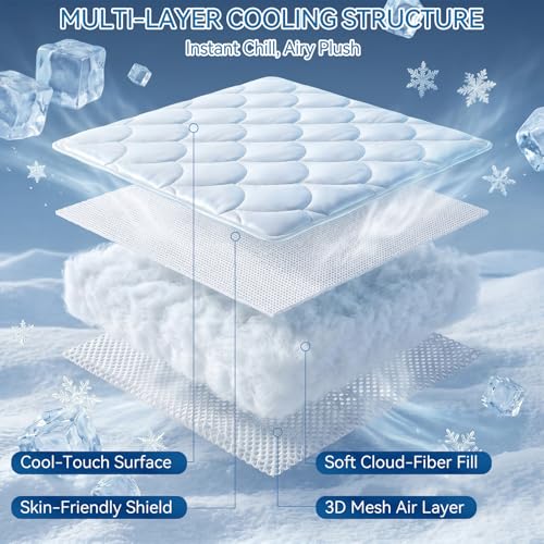 Save 50%! RestTwill Cooling Mattress Pad for Hot Sleepers - Image 4