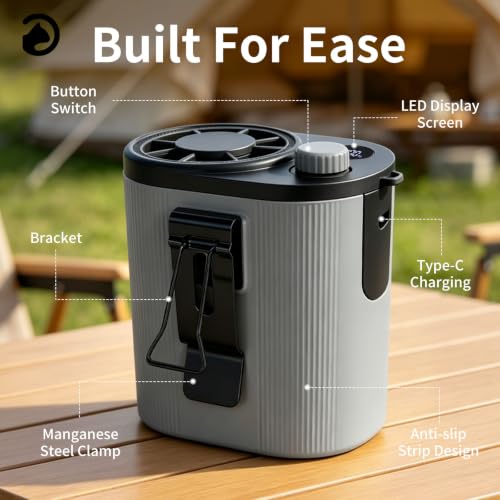 60% Off Wupsaoe Portable Waist Fan with High-Speed Motor - Image 3