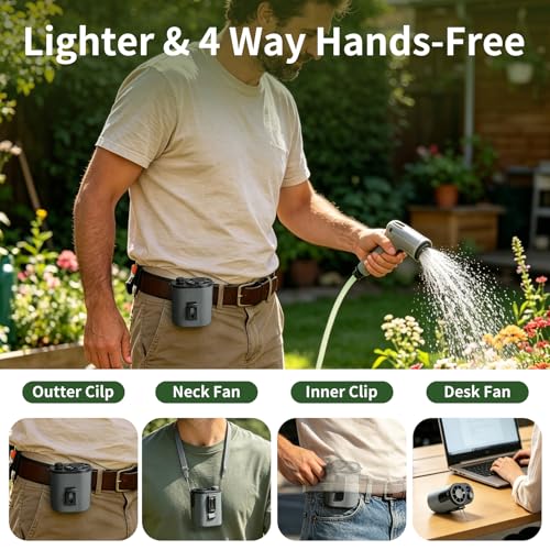 60% Off Wupsaoe Portable Waist Fan with High-Speed Motor - Image 7