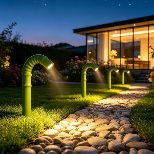 33% Off 4-Pack Solar Garden Path Lights – Warm LED - Image 2