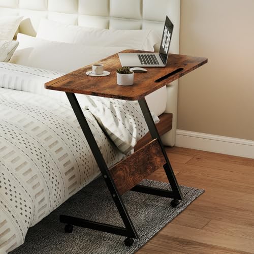 60% Off Funecy Overbed Bedside Table with Wheels - Image 2