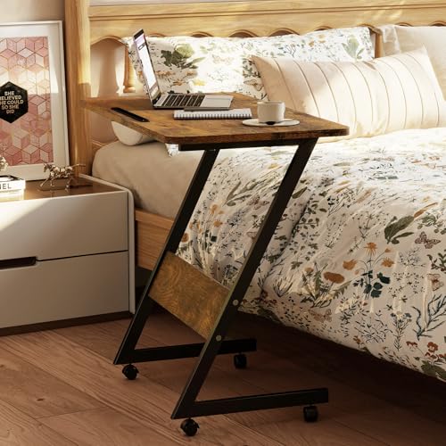 60% Off Funecy Overbed Bedside Table with Wheels - Image 4