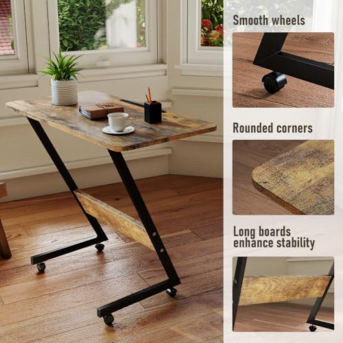 60% Off Funecy Overbed Bedside Table with Wheels - Image 6
