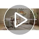 60% Off Funecy Overbed Bedside Table with Wheels - Image 8