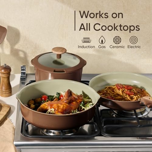 50% Off CAROTE 19-Piece Ceramic Cookware Set - Image 7
