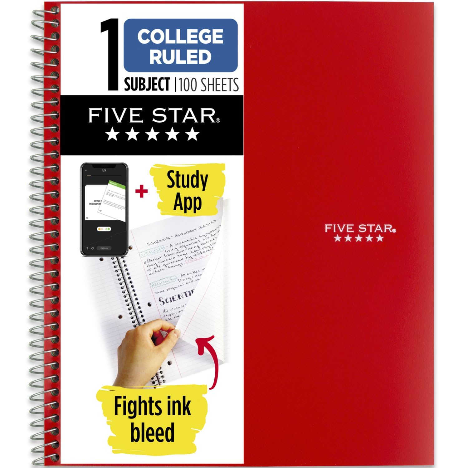 67% Off Five Star Spiral Notebook & Study App