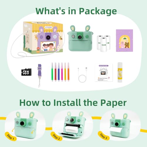 50% Off ORGSTA Kids Instant Print Camera + Code PWVTRV38 - Image 4