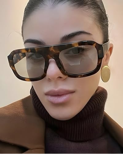 50% Off Oversized Retro Square Aviator Sunglasses for Women Men - Image 3