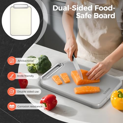 Save 50% on Sumzzz 2-in-1 Stainless Steel Cutting Board - Image 6