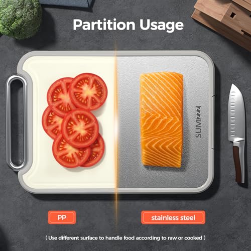 Save 50% on Sumzzz 2-in-1 Stainless Steel Cutting Board - Image 7