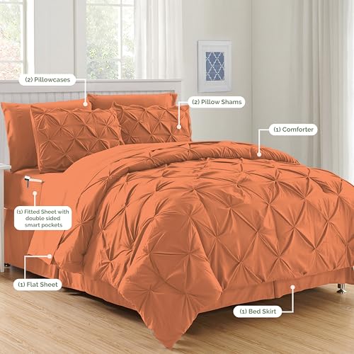 54% Off Elegant Comfort 8-Piece Bed-in-a-Bag Queen Set - Image 6