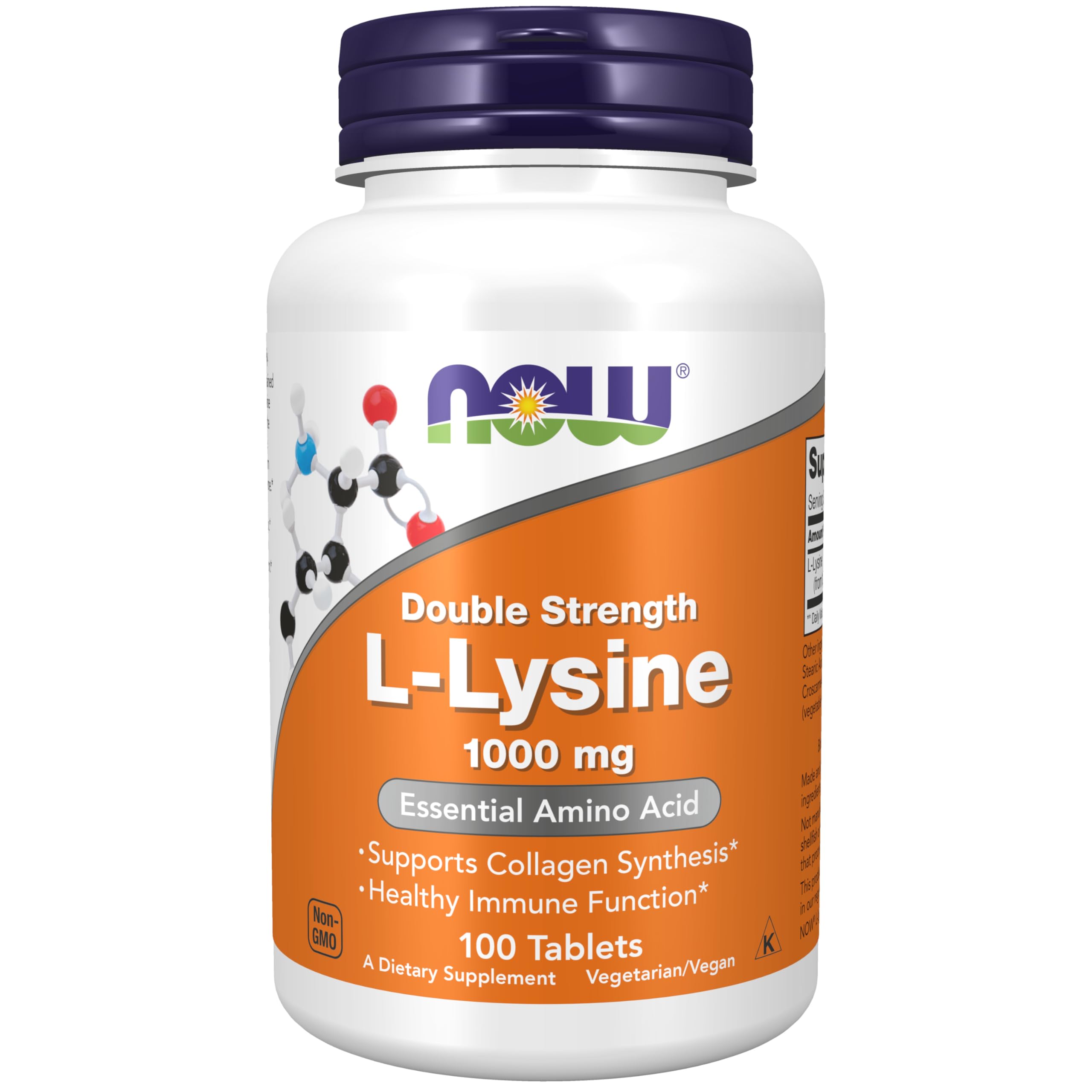 84% Off NOW Foods L-Lysine 1,000 mg – 100 Vegan Tablets