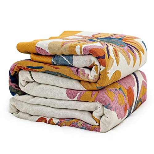35% Off MSGKV Boho Cotton Throw Blanket for Couch - Image 2