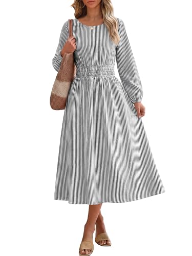 30% Off ANRABESS Striped Midi Dress – Code WAUPRTAJ - Image 2