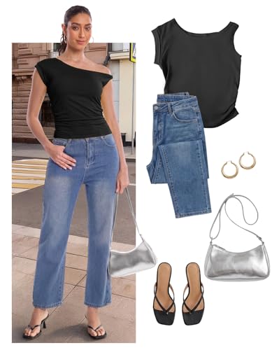 53% Off Y2K Women's Off Shoulder Crop Top - Image 3