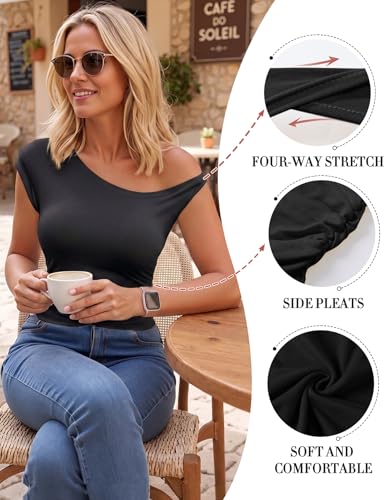53% Off Y2K Women's Off Shoulder Crop Top - Image 5