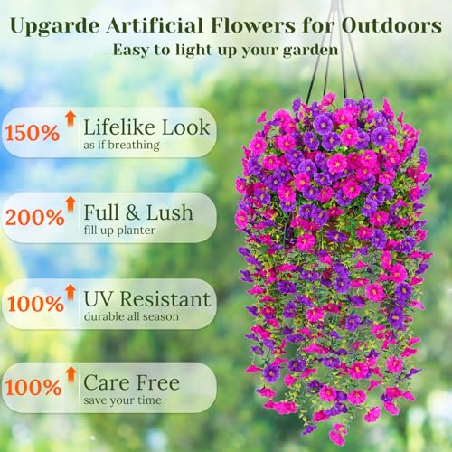 39% Off Dolicer 4-Pack Artificial Hanging Flowers - Image 3