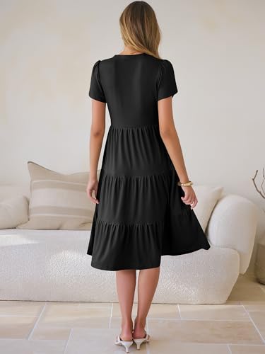 50% Off ANRABESS Women's Boho Sundress – V Neck Midi - Image 5