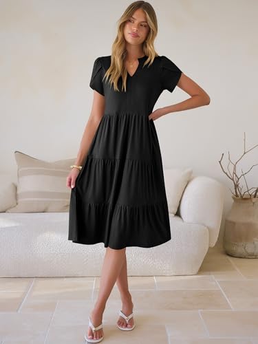50% Off ANRABESS Women's Boho Sundress – V Neck Midi - Image 6