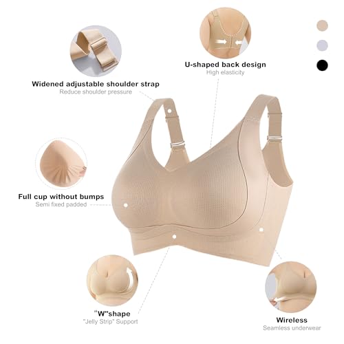 9% Off Plus Size Push Up Wireless Bras - Use Code 6YCTXNYG - Image 3