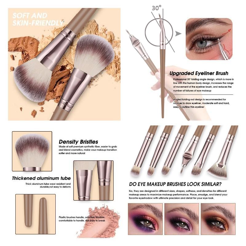 12% Off KUORYZAL 66Pc Professional Makeup Brush Set - Image 4