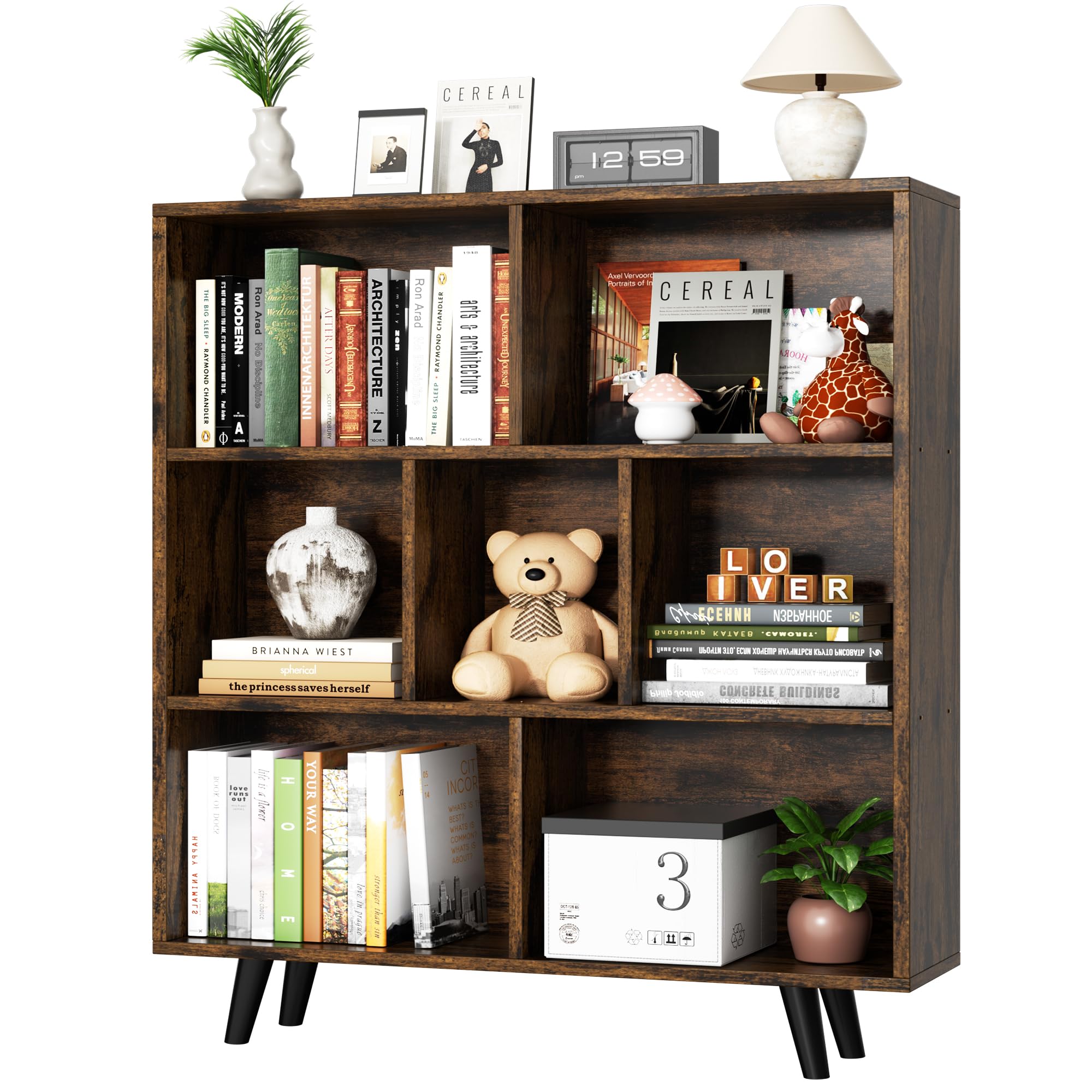 33% Off Shintenchi 3-Tier Mid-Century Bookcase