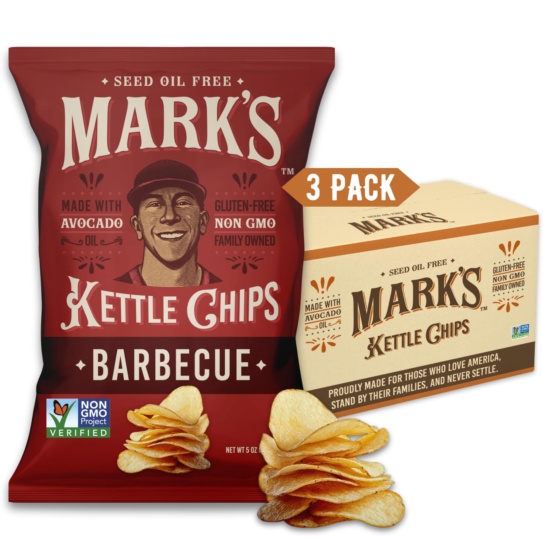 10% Off Mark's BBQ Avocado Oil Chips, 3-Pack