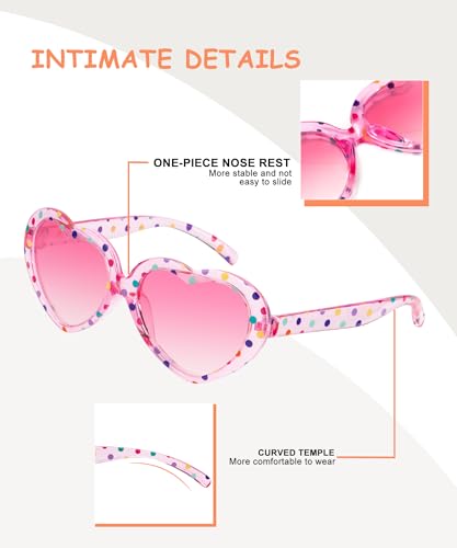 10% Off QALLY Kids Polarized Heart Sunglasses 3-Pack - Image 4